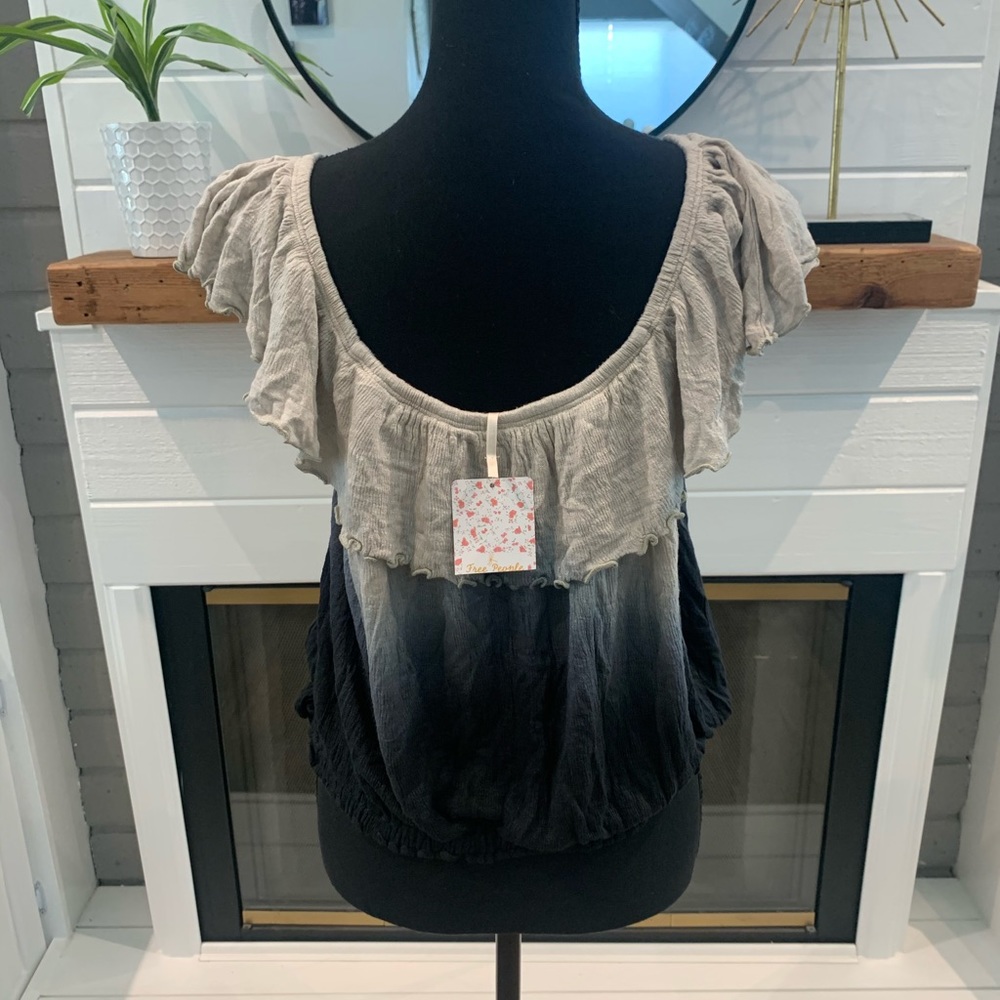 Free People Up All Night Top ombré Gray - Picture 5 of 8
